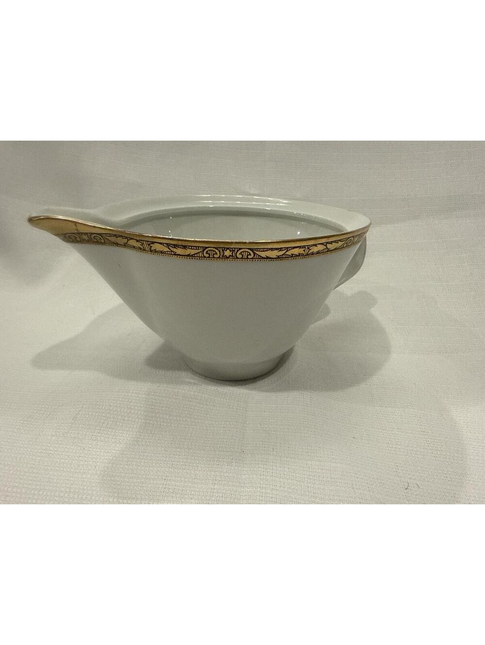 Vintage LEE Porcelain Creamer Pitcher Made in Czechoslovakia with Gold Trim